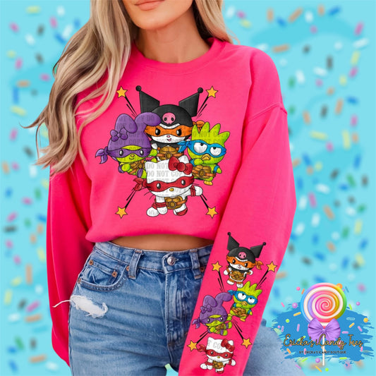 Hello Kitty Ninja Turtle Mashup Mixed - Tees & Sweatshirts