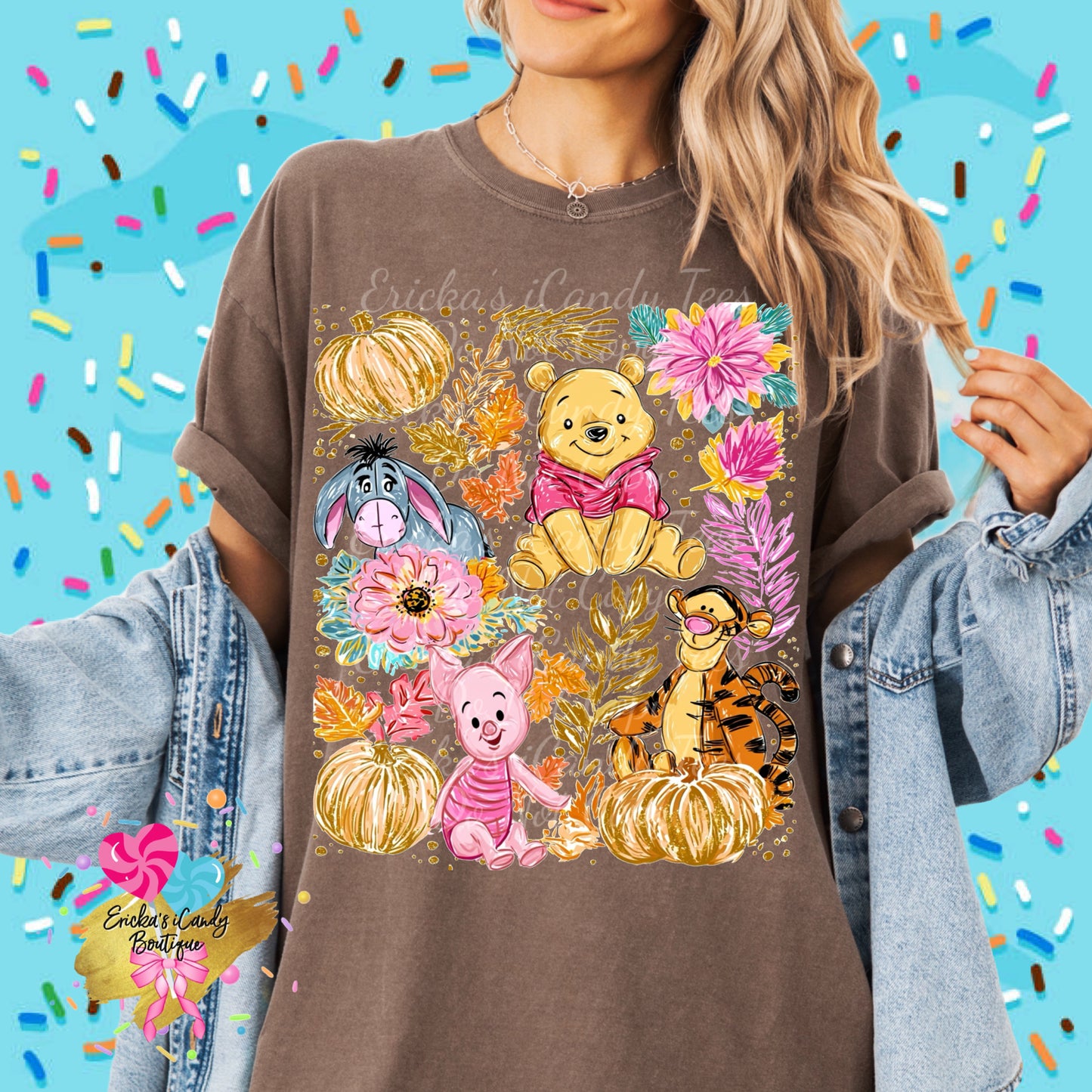 Fall Pooh Friends - Kids & Adult Apparel