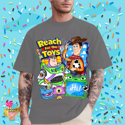 Reach For The Toys (Buzz or Jessie)- Kids & Adult Apparel