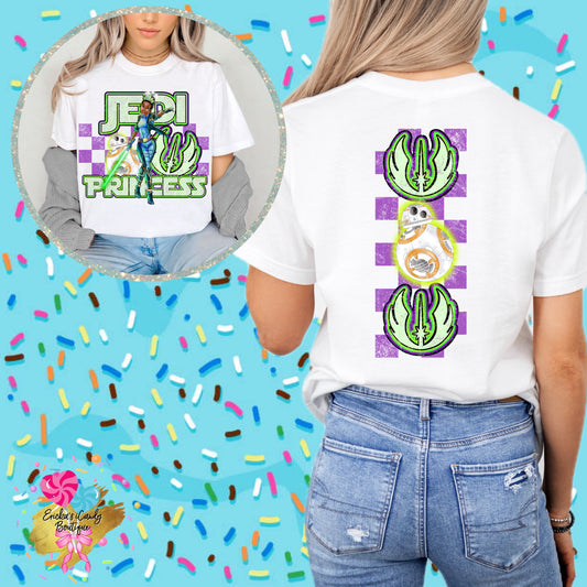 Bayou Jedi Princess  - Front & Back Apparel