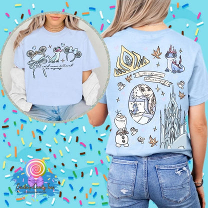 Ice Queen LL HandDrawn - Front & Back Apparel