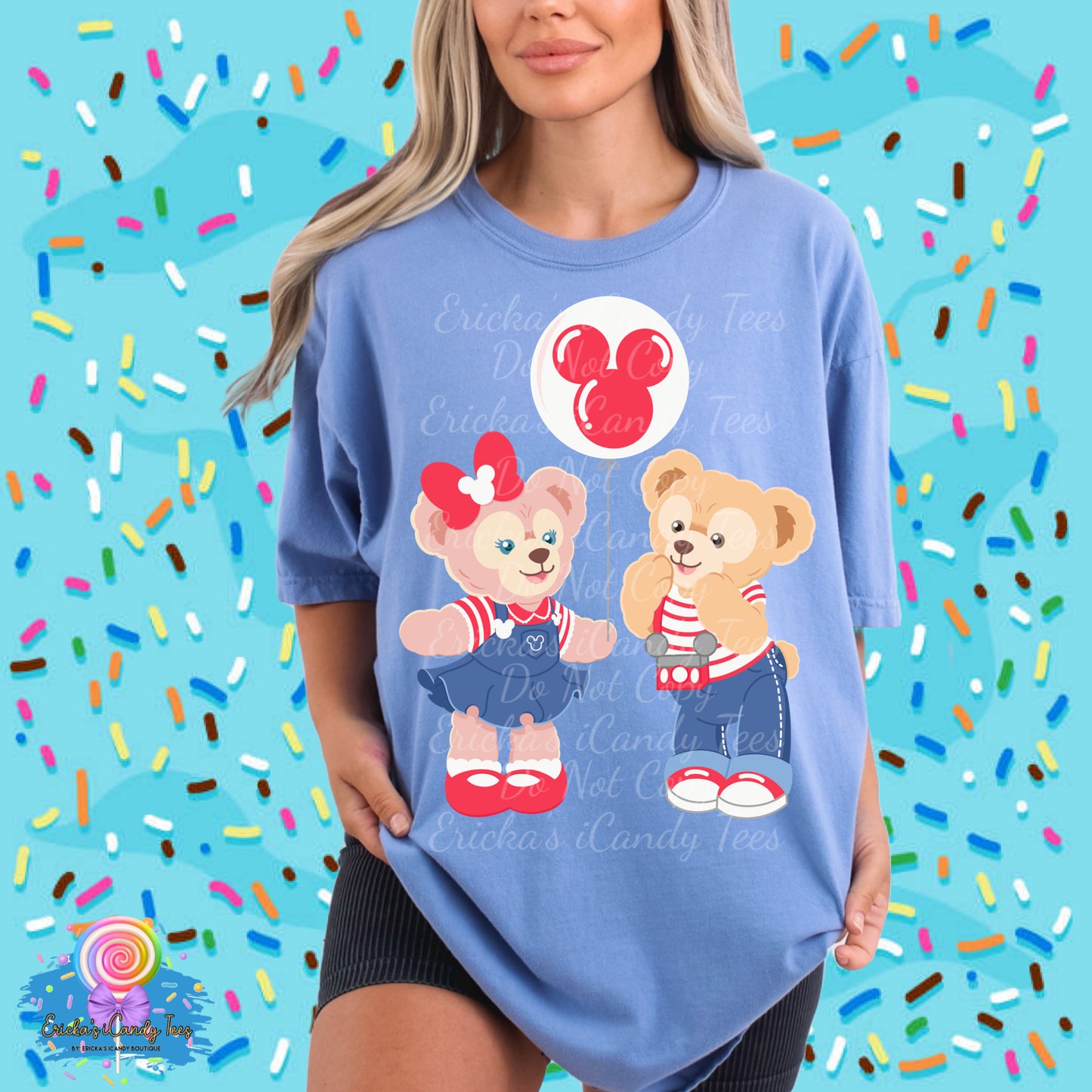 Duf Cutie Bears Red - Kids & Adult Apparel