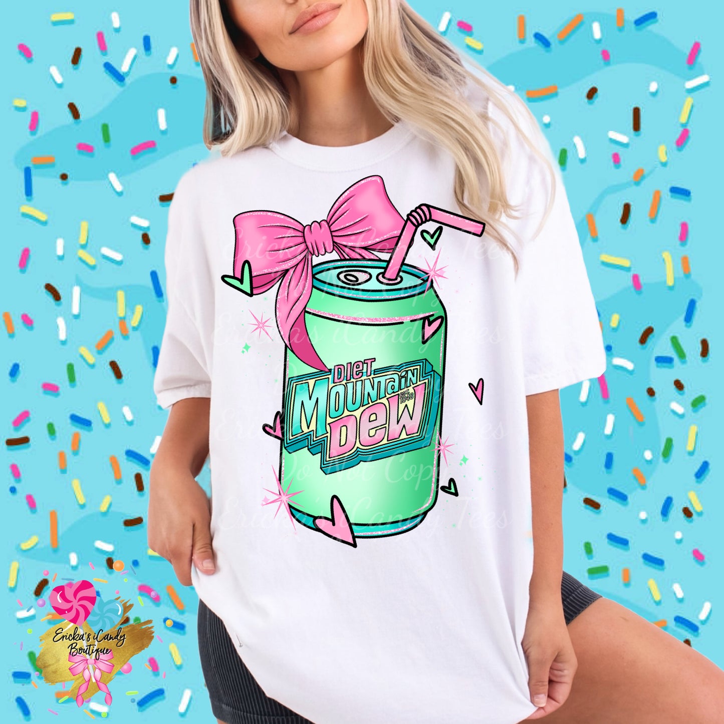 Coquette Cans Mt Dew (Diet / Regular)  - Kids & Adult Apparel