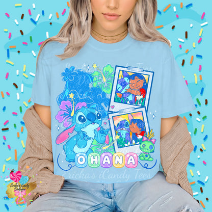 Ohana Bestie Polaroid  - Kids & Adult Apparel