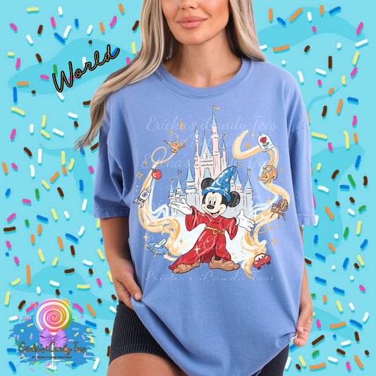 Sorcerer Castle W/Icons (World or Land)- Kids & Adult Apparel