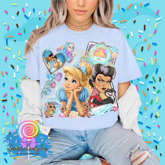 Glass Slipper Princess Polaroid - Kids & Adult Apparel