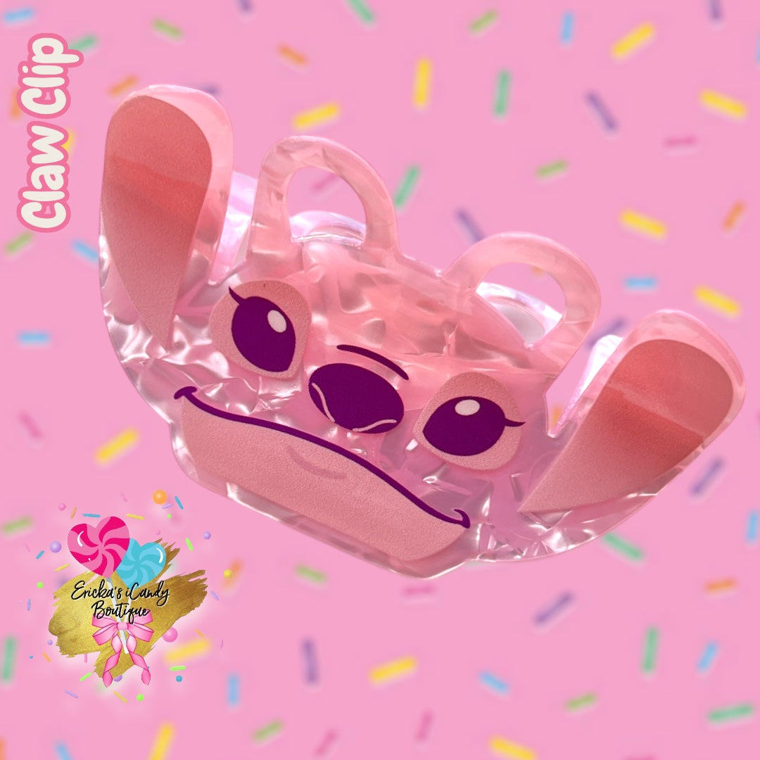 Angel - 3in Acrylic Claw Clip