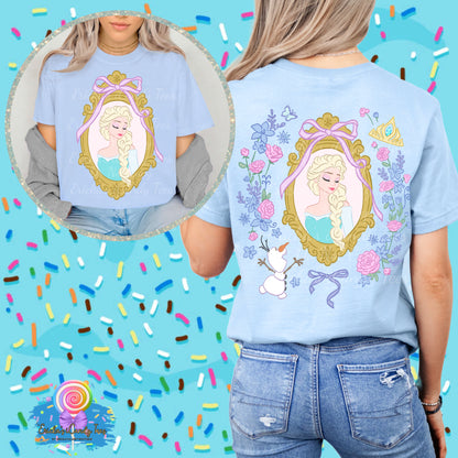 Ice Princess Floral Coquette - Front & Back Apparel