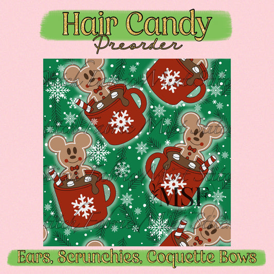 Gingerbread Mug - Fabric Hair Accessories Preorder