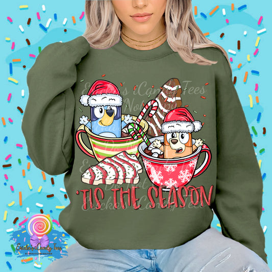 Bluey Tis The Season For Cocoa - Tees & Sweatshirts