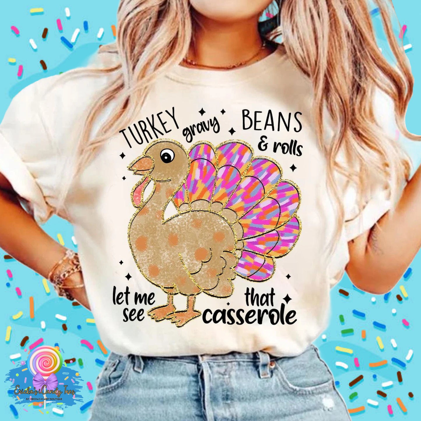 Turkey Dinner Watercolor - Tees & Sweatshirts