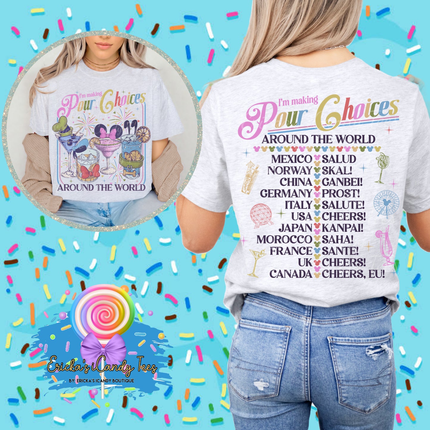 Pour Decisions - Front & Back Tees & Sweatshirts