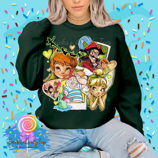 Gold Glitter Neverland Polaroid - Kids & Adult Apparel