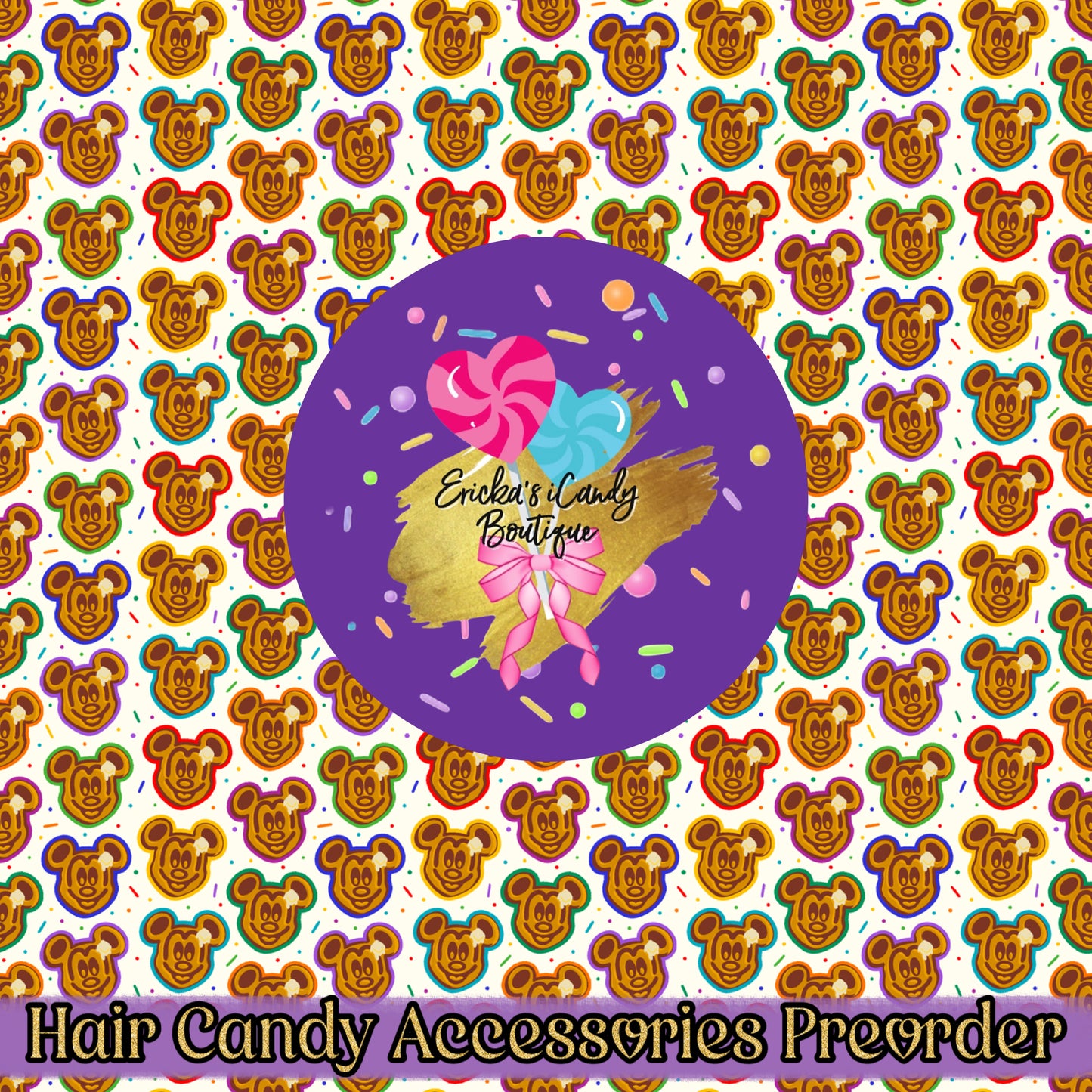 Rainbow Sprinkle Waffles - Hair Candy Accessories Preorder
