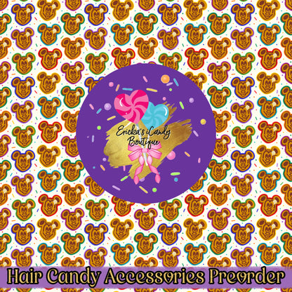 Rainbow Sprinkle Waffles - Hair Candy Accessories Preorder