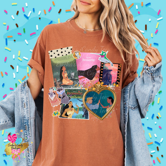 Colors of the wind Princess Scrapbook - Kids & Adult Apparel