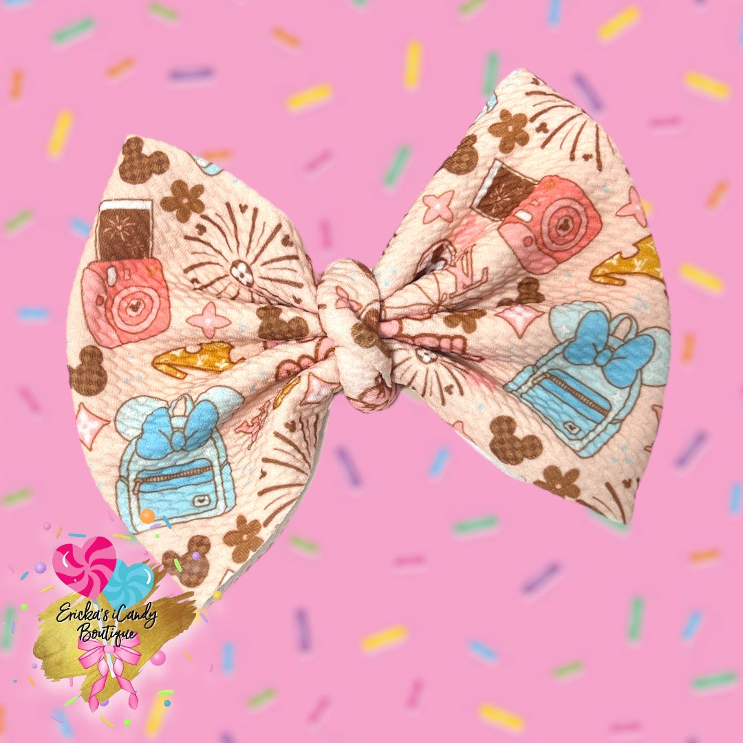 Travel Mouse -5in Bullet Fabric Bow