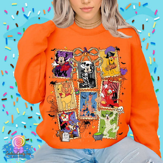 Spooky Friends Stamps - Kids & Adult Apparel