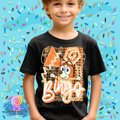 Retro Orange Dog  - Kids & Adult Apparel