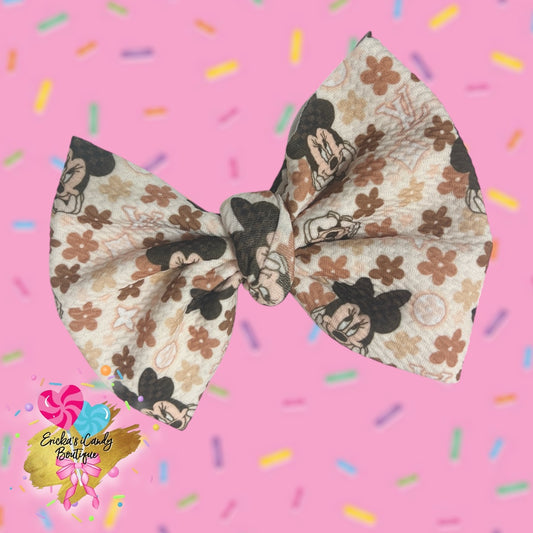 LV Minnie  -5in Bullet Fabric Bow