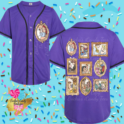 Princess Frames - (Choose Pocket In Text Box) Unisex Jersey