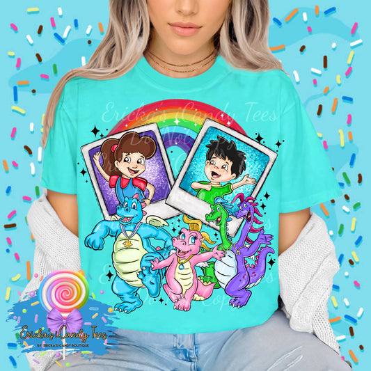 Rainbow Dragon Polaroid - Kids & Adult Apparel