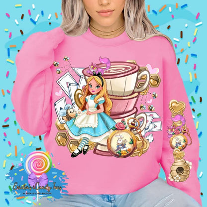 Alice Tea Cups & Honey  - Tees & Sweatshirts
