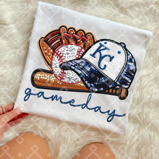 KC Royals Sequins Baseball Cap - Kids & Adult Apparel