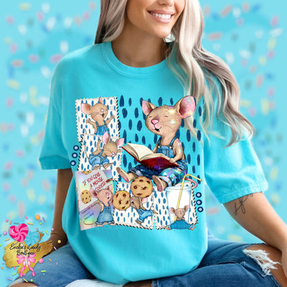 Give A Mouse A Cookie Storybook (With Bow or Without Bow) - Kids & Adult Apparel