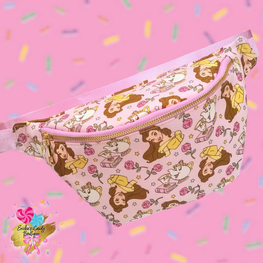 Pink Rose Princess- Large Fanny Belt Bag