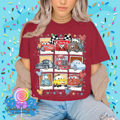 Cars Polaroid Collage - Kids & Adult Apparel