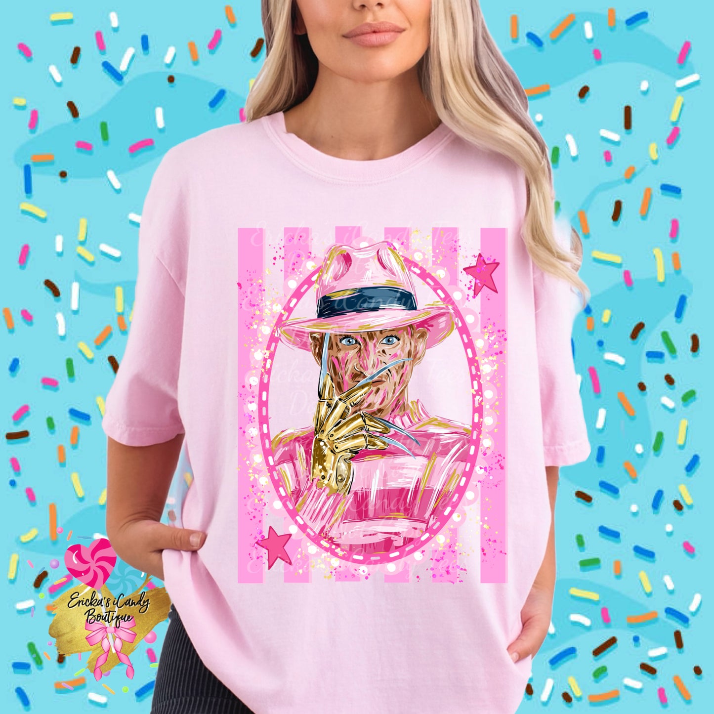 Freddy In October We Wear Pink - Kids & Adult Apparel