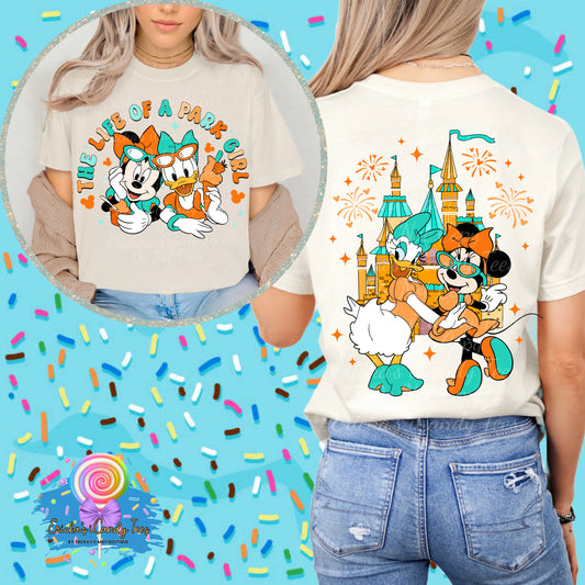 Besties The Life of a park girl - Front & Back Apparel