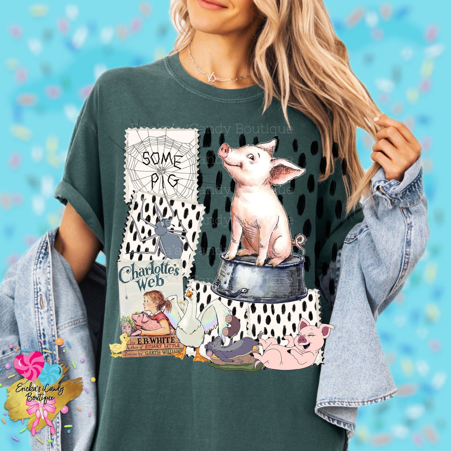 Charlotte’s Web Storybook (With Bow or Without Bow) - Kids & Adult Apparel
