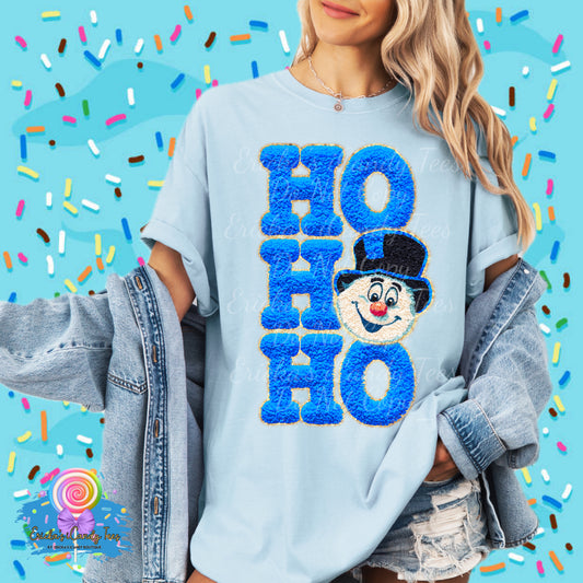Ho Ho Ho Frosty Faux Yarn  - Tees & Sweatshirts
