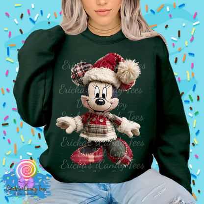 Plaid Mouse Faux Yarn - Tees & Sweatshirts