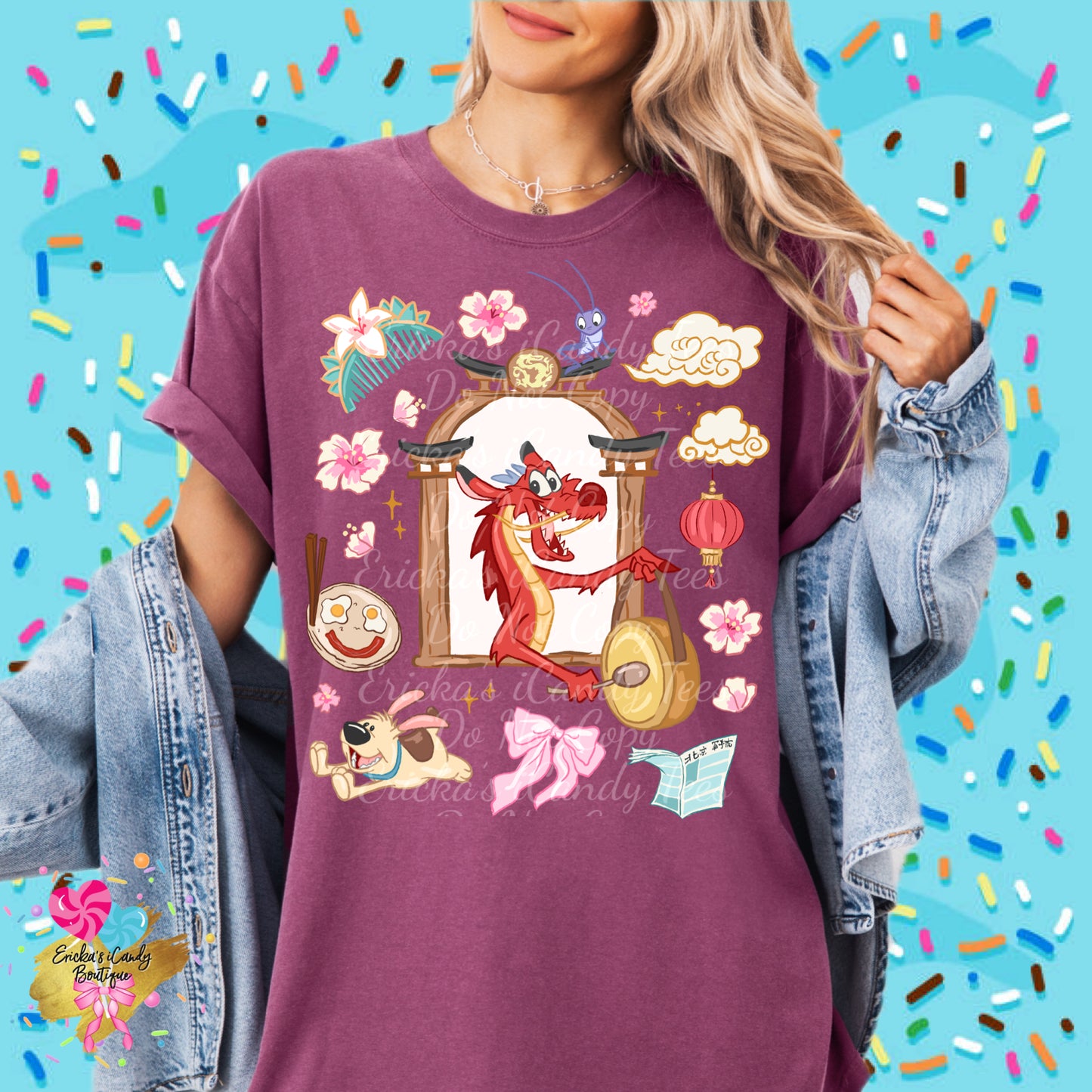 Dragon Sidekick Floral Frame  - Kids & Adult Apparel