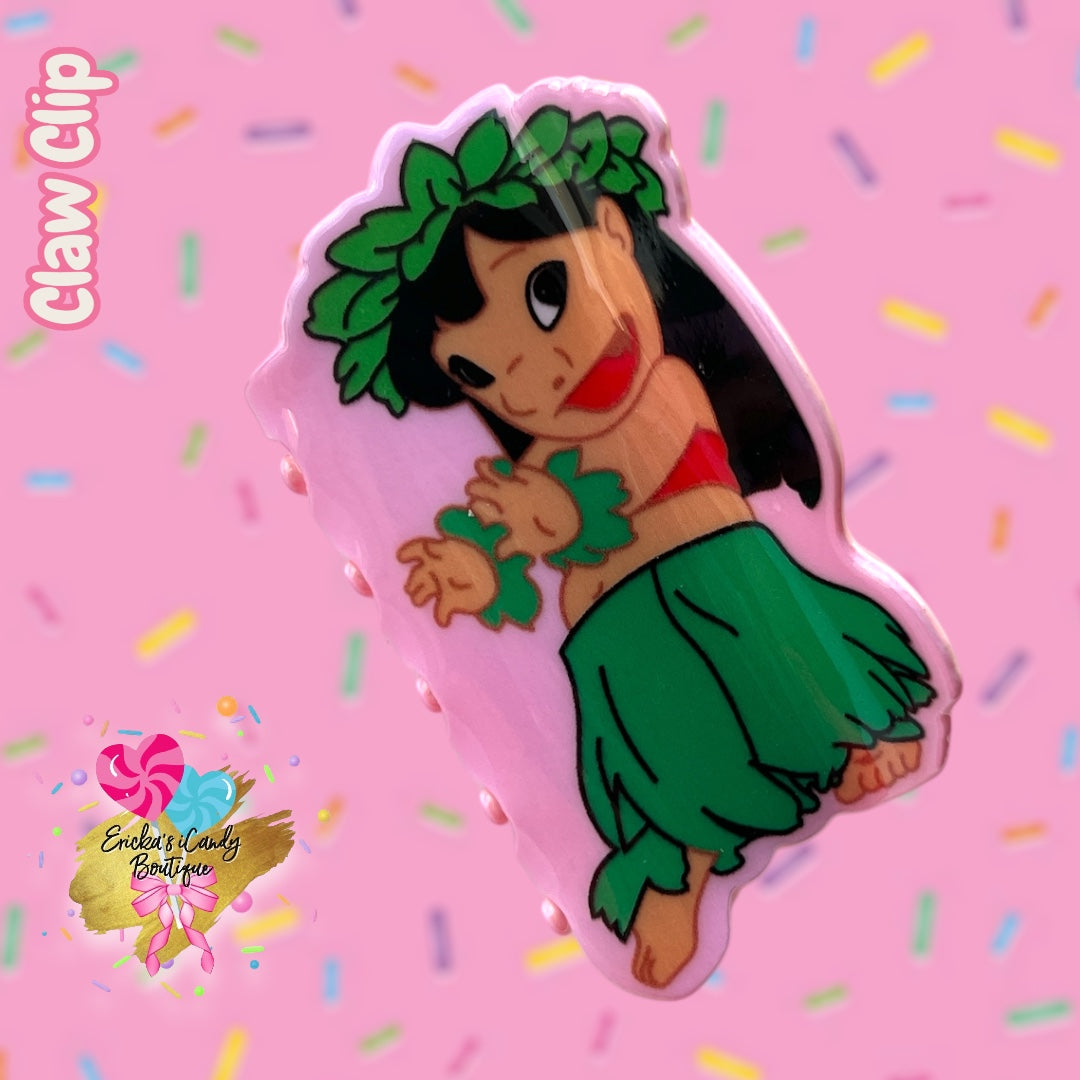 Lilo - 3in Acrylic Claw Clip
