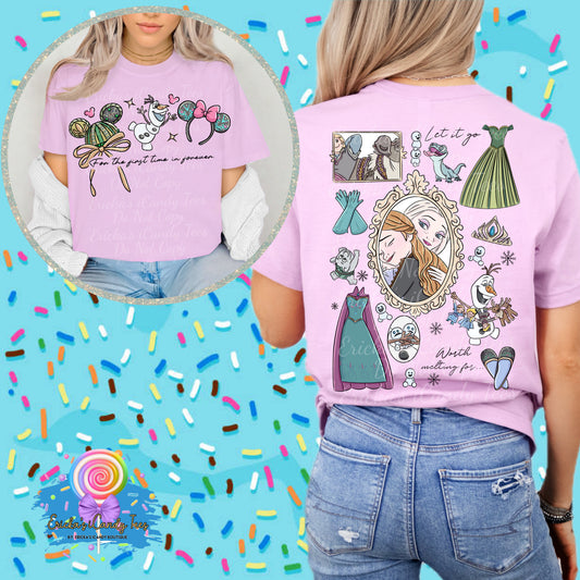 Arendelle Sisters LL HandDrawn - Front & Back Apparel