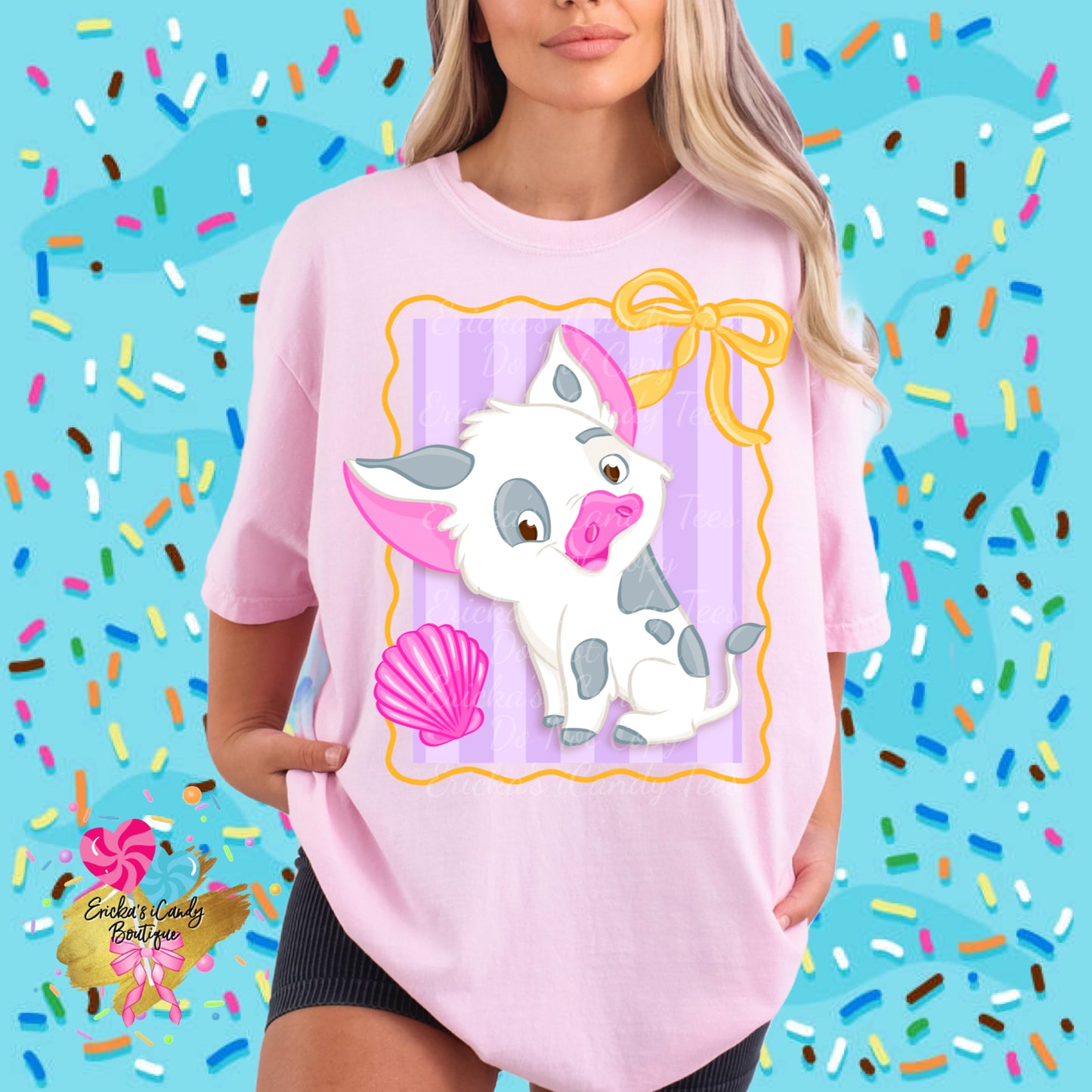 Summer Frame Teacup Pig - Kids & Adult Apparel