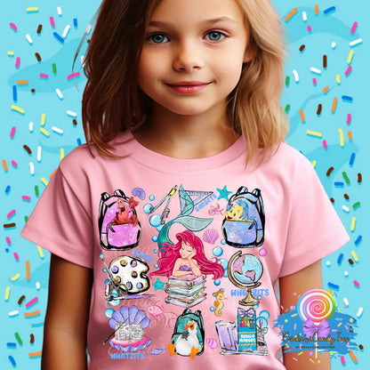 Mermaid School Collage - Kids & Adult Apparel