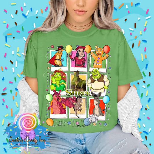 Swamp Friends Polaroid Collage - Kids & Adult Apparel