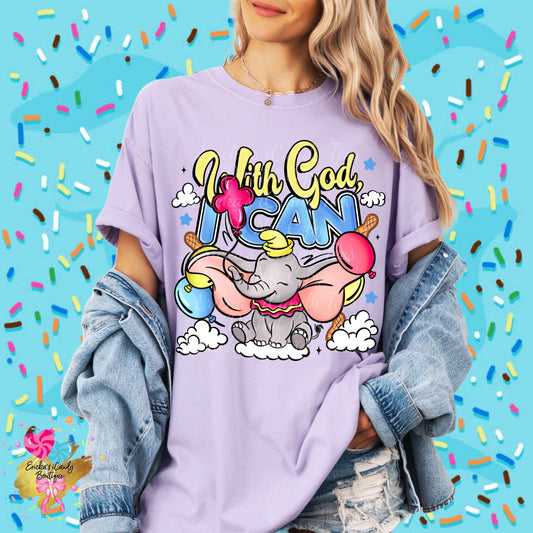 With God I Can - Kids & Adult Apparel