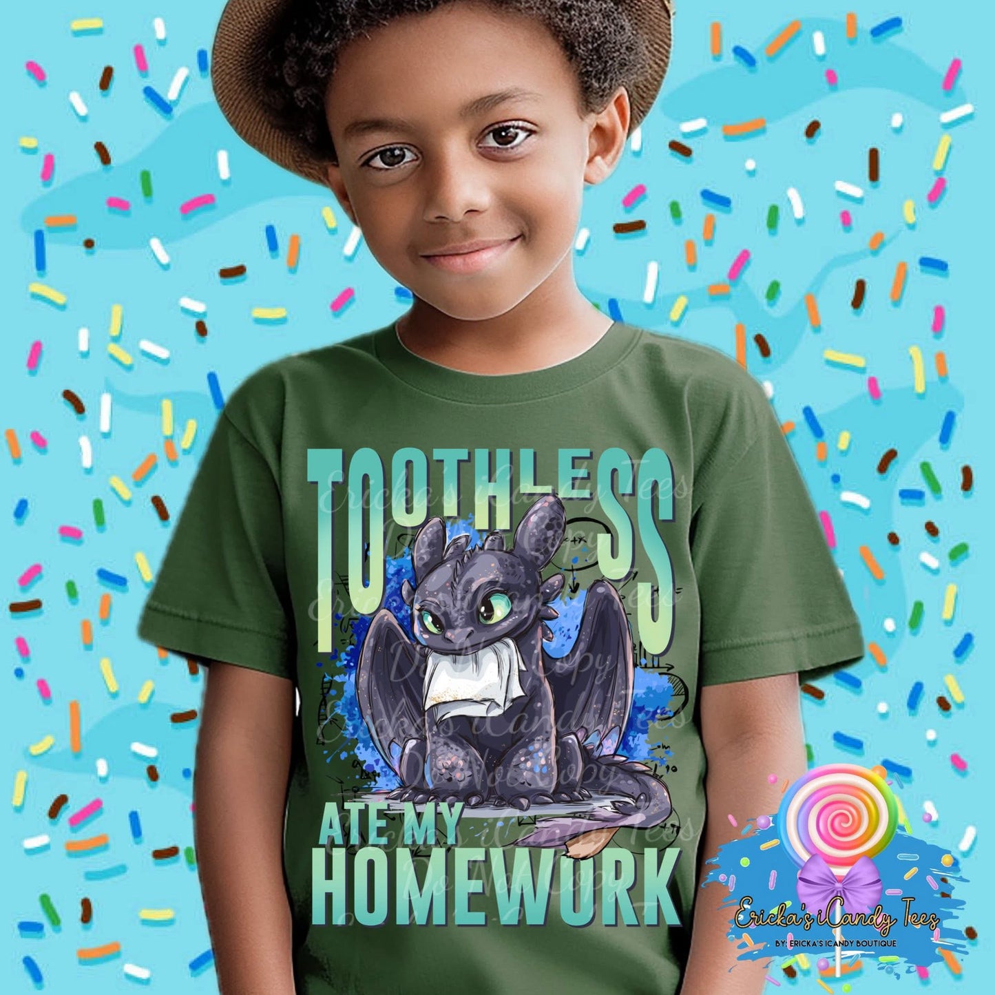 Toothless Ate My Homework - Kids & Adult Apparel