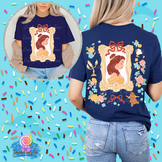 Rose Princess Floral Coquette - Front & Back Apparel