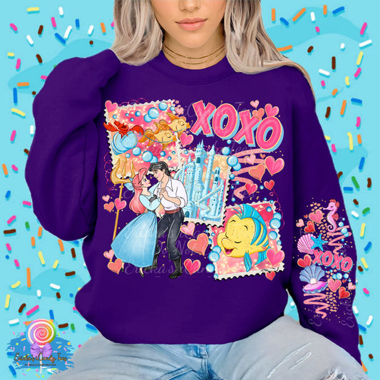 Mermaid Valentine’s Post Stamp- Apparel