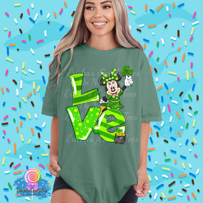L🍀VE Girl Mouse - Kids & Adult Apparel