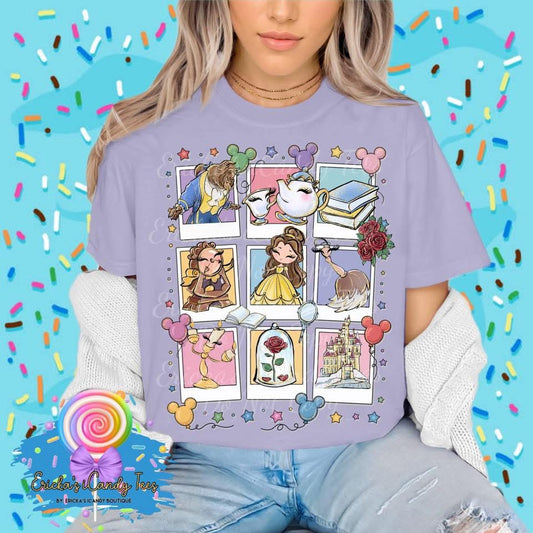 Enchanted Rose Polaroid Collage - Kids & Adult Apparel