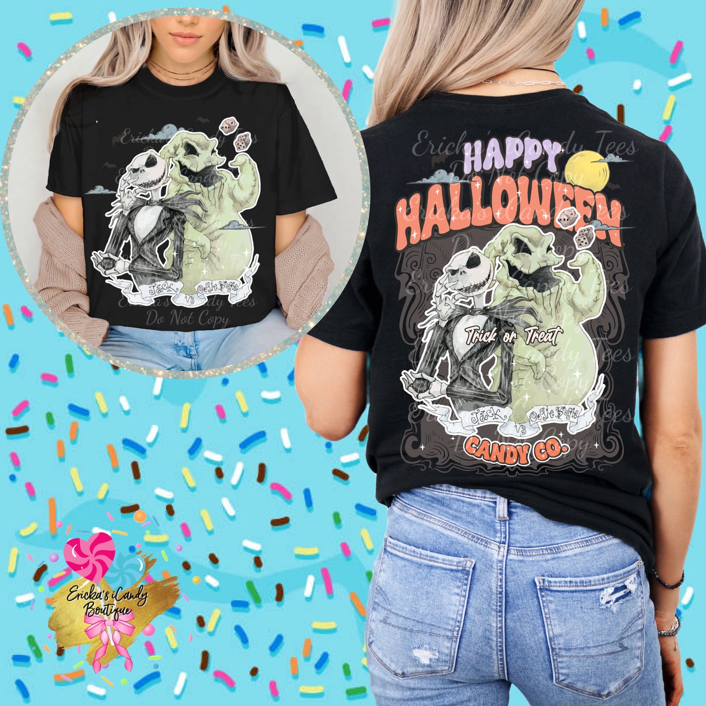 NBC Happy Halloween - Front & Back Apparel