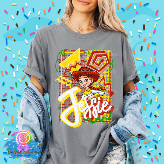 Retro Cowgirl - Kids & Adult Apparel